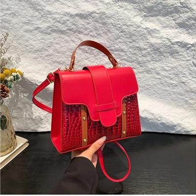 Stone Pattern Rivet Handheld Bag  Versatile Crossbody Bag  One Shoulder  Elegant and High-end  New
