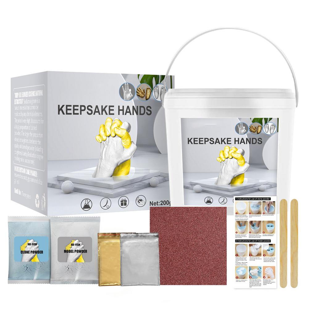 Zestaw do odlewania dłoni DIY Gipsowa Statua Pamiątka Odlewanie Dłoni Trzymającej Rękę Rękodzieło Dla Par Dorosłych i Dzieci Ślub Przyjaciół Rocznica