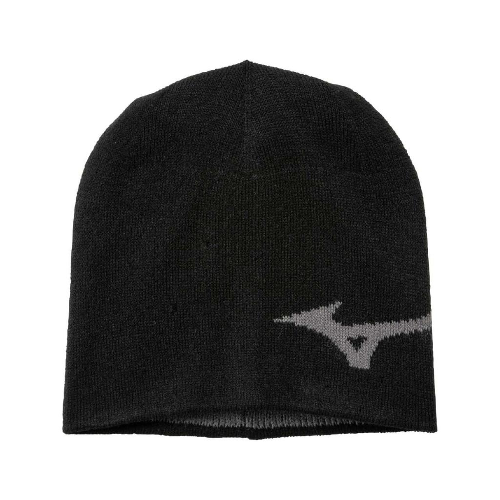 Mizuno Breath Thermo Training Wear Knit Cold for Adults Model Black Cap, Protection, Moisture-Wicking, Heat-Retaining, (Head Circumference 55-60cm),