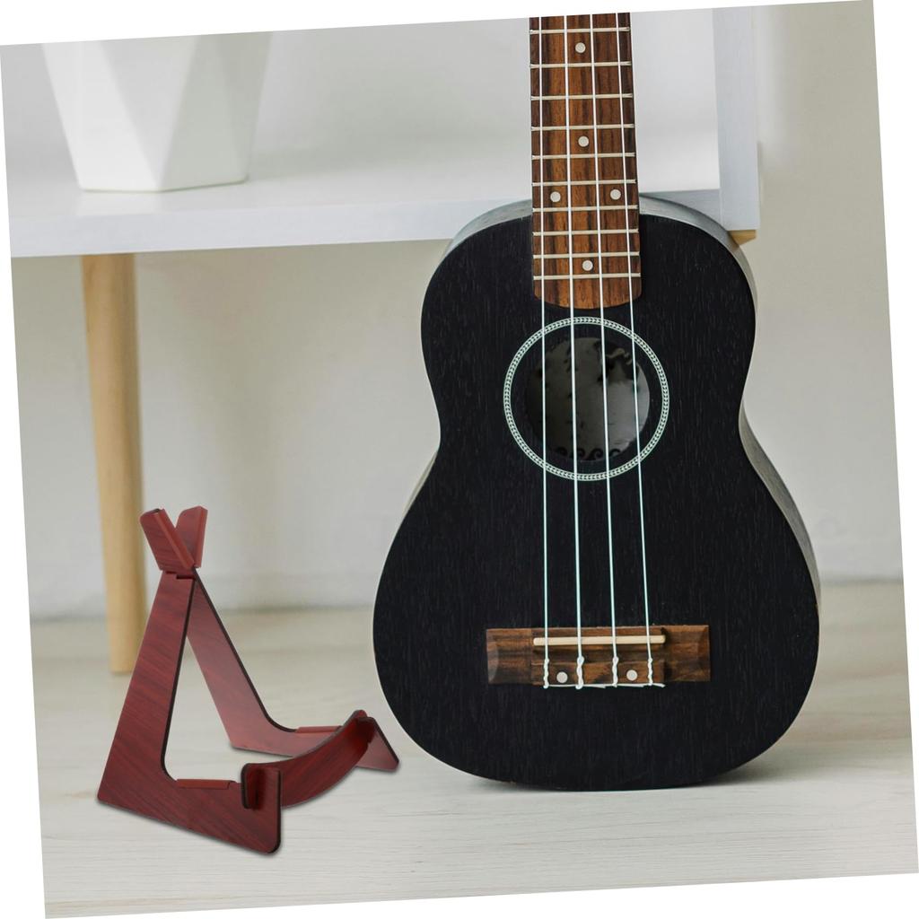 The MINAOLULUS Natural Wood Removable Sanshin Stand features a stable base and a elegant and is a foldable floor thick, simple, design, stand.