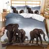 Reactive Printing Watercolor Painting Bohemian Elephant Bedding Set Winter Duvet Cover Sets Kids Adult Home Textile Bed Cover