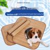 Dual-Use Bamboo Cooling Mat for Dogs & Cats - Bite-Resistant, Summer Bed & Ice Pad