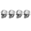 4Pcs Set Helmet Skull Type Tire Valve Stem Caps with Rubber Ring Universal for Cars Bikes SUVs Trucks Bicycle Motorcycle