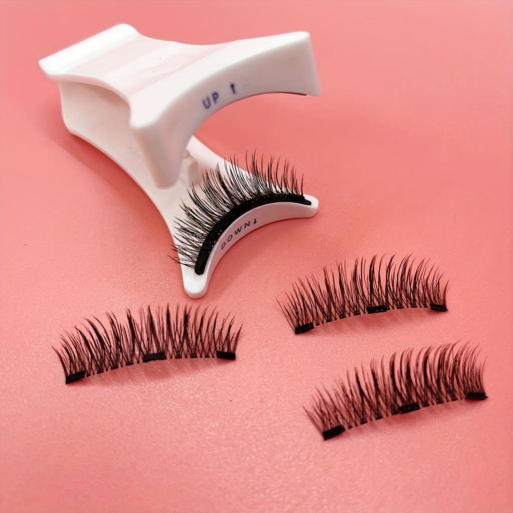 Magnetic False Eyelashes with Tweezers - Reusable, No Glue Needed, Professional Eye Cosmetics, Alcohol-Free, Odorless Material,Cat Eye and Doll Styles