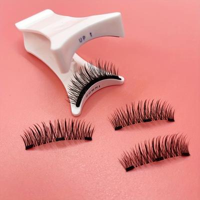 Magnetic False Eyelashes with Tweezers - Reusable, No Glue Needed, Professional Eye Cosmetics, Alcohol-Free, Odorless Material,Cat Eye and Doll Styles