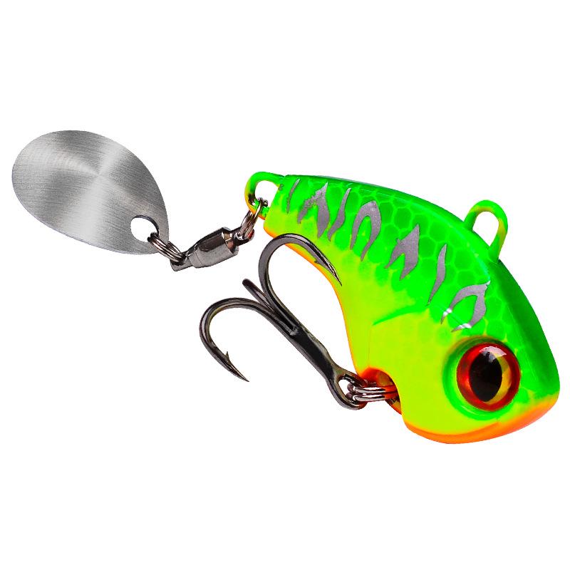 Mini VIB Spinnerbait: Sinking Rotating Vibration Artificial Fishing Lure with Bionic Design