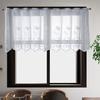 Romantics Florals Lace Curtains for Bedroom and Living Room Sheer Curtains Light Filtering Panels Beautiful and Delicate