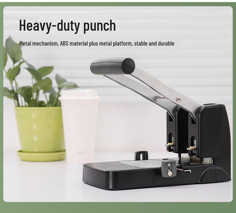 Qiwén Heavy-Duty Adjustable Hole Punch for 100-150 Pages