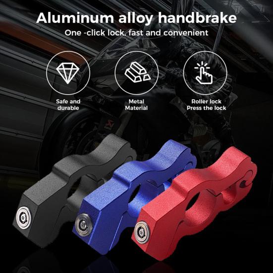 Handlebar Lock with Two Keys Heavy Duty Anti-Theft Adjustable Throttle Brake Lock Scooter Moped ATV Motorcycles Bikes Security Lock
