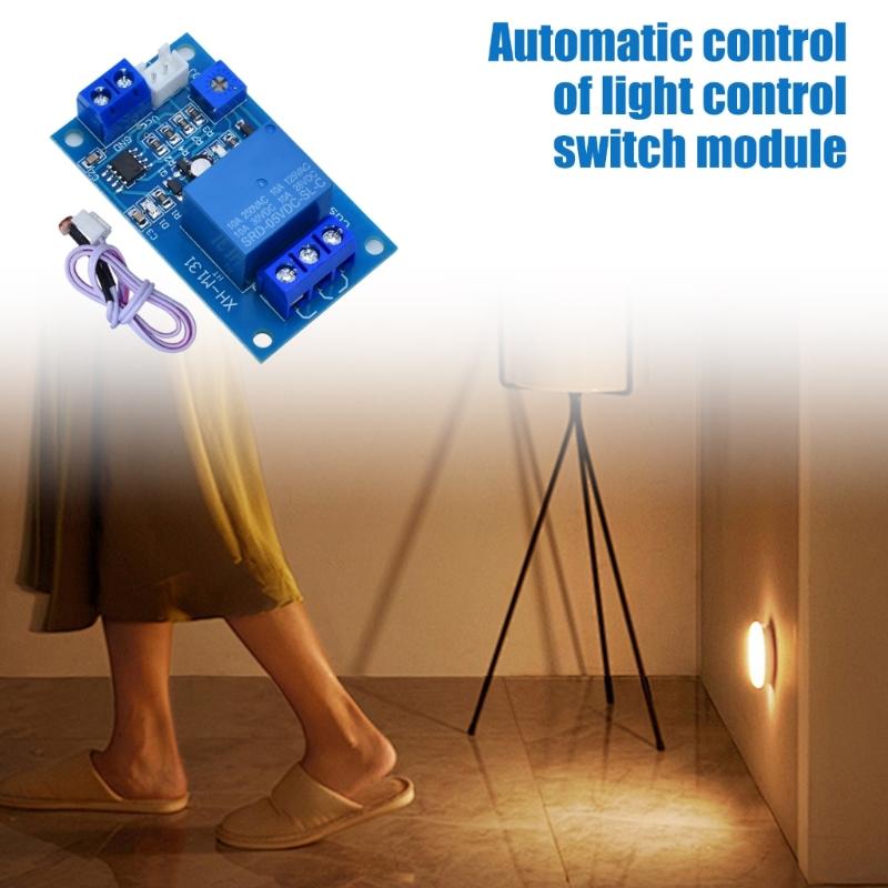 Photoresistor Light Control Relays Module For Environmental Lighting Detection DC5V/12V Automatic Control 10A Load