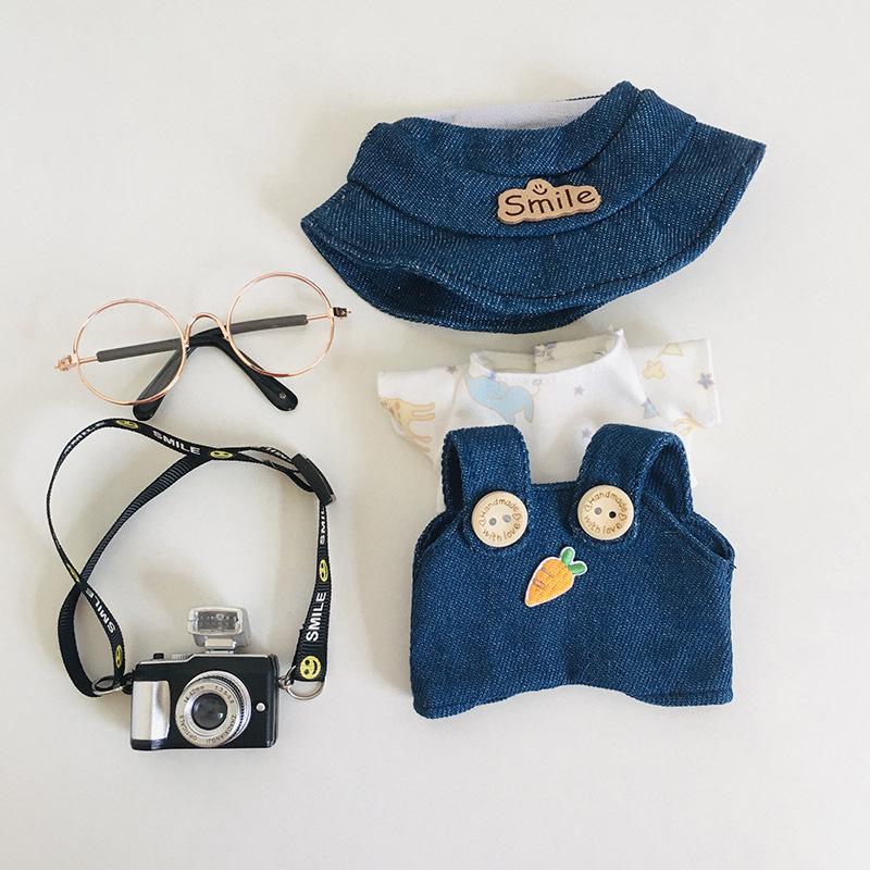 בגדי בובת קטיפה ויניל חמודה 17 ס"מ קופסה עיוורת - תליון LaBuBu שמלת אביזרים