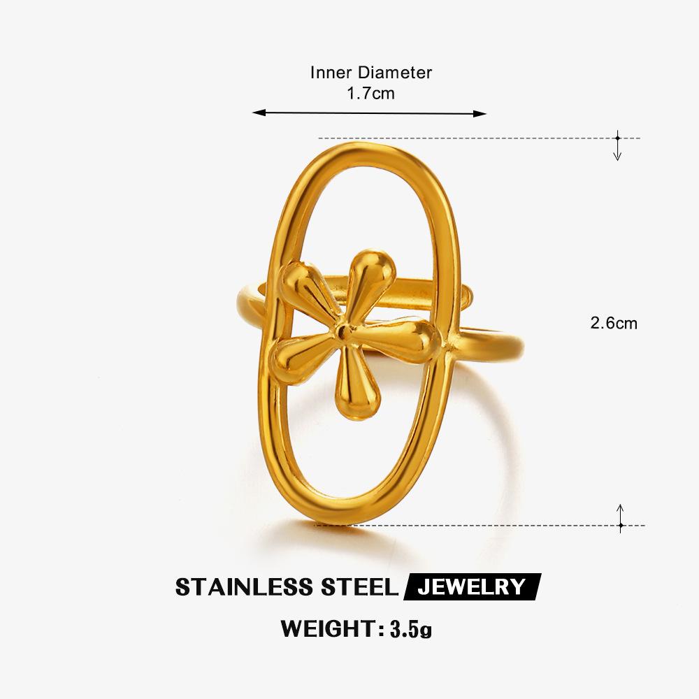 

Fashion Geometric Line Crossing Ring Woman And Men Personalized Texture Pattern Stainless Steel Adjustable Opening Couple Ring resizable