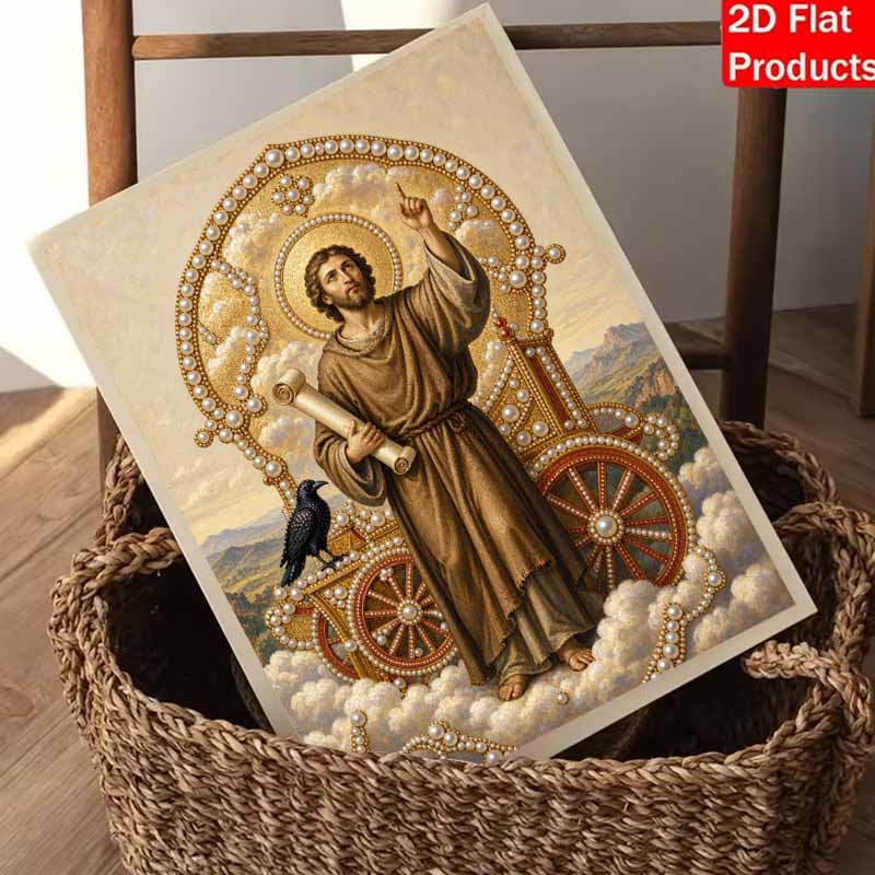 DIY 3D Pearl Diamond Painting Art Set Religious Saint Crow Home Decor Art Set Wall Art