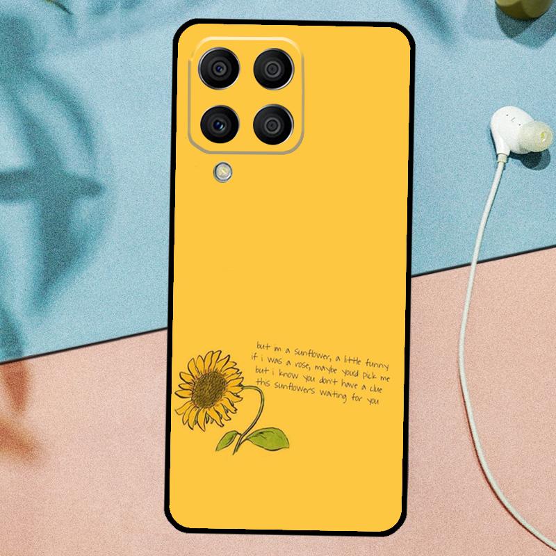 Daisy Sunflower Floral Flower For Samsung Galaxy M31 M11 M23 M12 M13 M14 M15 M35 M55 M34 M54 M33 M53 M32 M52 M06 M16 Case