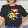 Swiss Switzerland Flag Accessories Unisex T Shirt Pure Cotton Tee Graphic Printed Tshirt Clothing