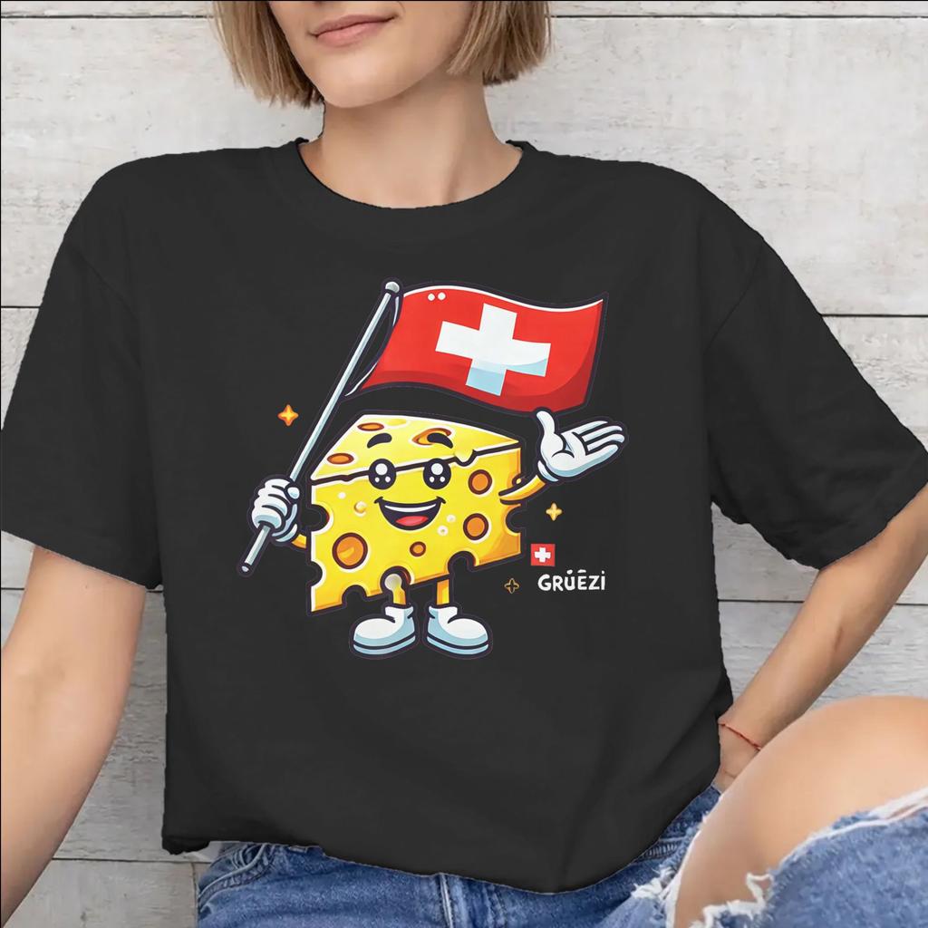 Swiss Switzerland Flag Accessories Unisex T Shirt Pure Cotton Tee Graphic Printed Tshirt Clothing