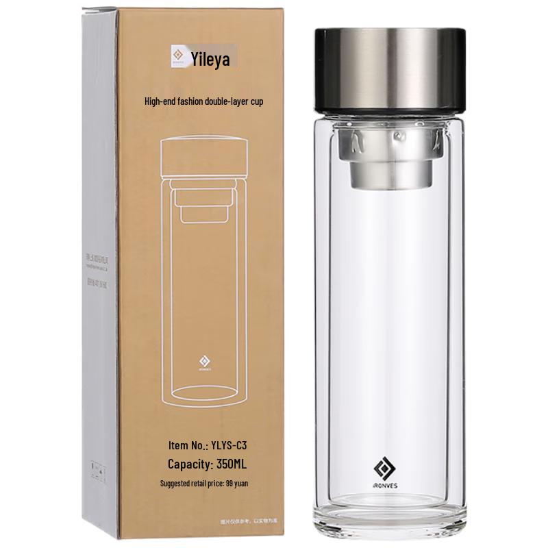 Yileya Double-Walled Glass Cup