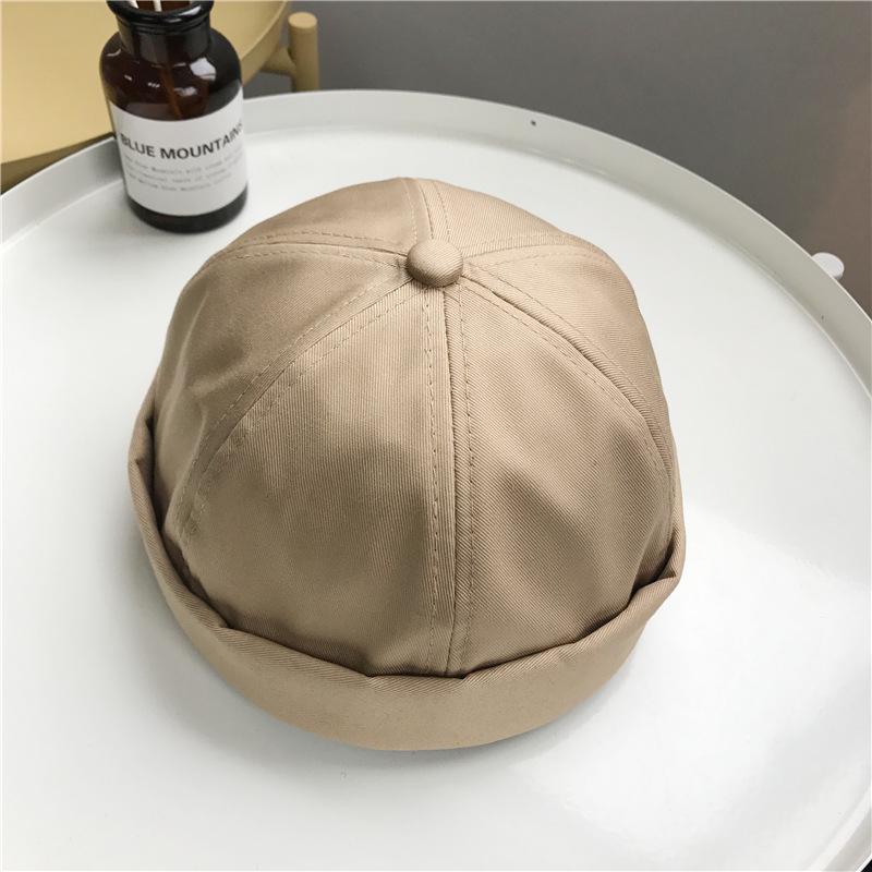 

Шляпа женская весенне-летняя модная женская шляпа Landlord, мужская универсальная бейсбольная кепка без полей, берет Guapi M（56-58cm） бежевый