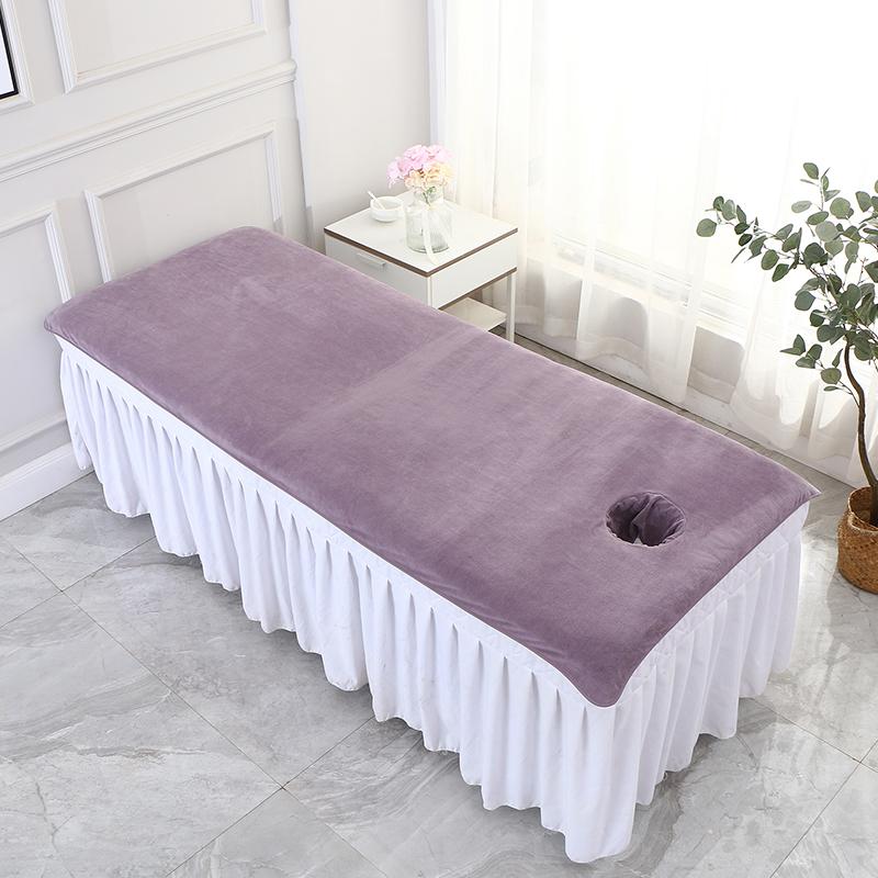 80x190cm Massage Sheet with Holes Absorbent Spa Sheet Large Microfiber Bath Towel for Beauty Salon Beauty Salon Supplies