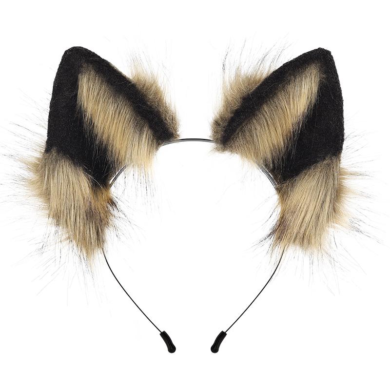 Halloween Nieuw Anime Hoofddeksel Handgemaakt Verstelbaar Simulatie Wolfsoor Haarband Voor Festival Prom Cosplay Kostuum Met Common use