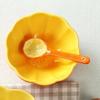 Ceramic Creative Fruit Bowl, Cute Household Tableware, Hand Painted Watermelon Bowl, Strawberry Orange Bowl, Ceramic Bowl Spoon