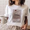 3D Book Printed Short Sleeve T-shirt 3D Book Print Round Neck Short Sleeve T-shirt