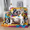 Rottweiler Moonlit Journey Flannel Blanket,Lightweight,Office Blanket,Sofa Blanket,Comfortable Blanket
