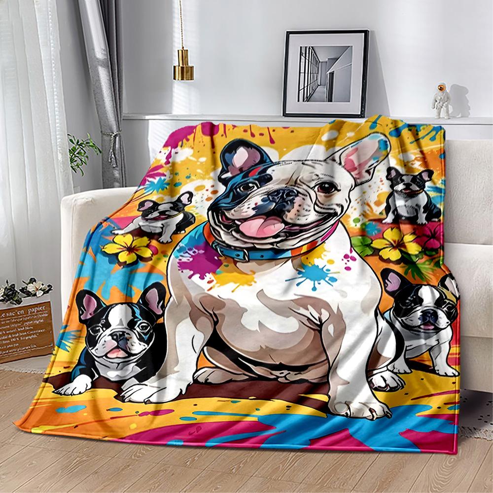 Rottweiler Moonlit Journey Flannel Blanket,Lightweight,Office Blanket,Sofa Blanket,Comfortable Blanket