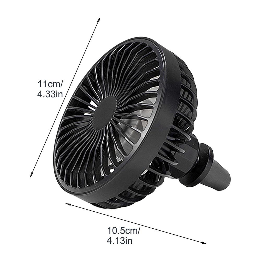 Ventilator cu clemă de ventilație pentru mașină Ventilator de aer de răcire al vehiculului Ventilator de circulație a aerului cu 3 viteze Ventilator cu clemă de răcire pentru mașină Ventilator de vehicul rotativ la 360 de grade