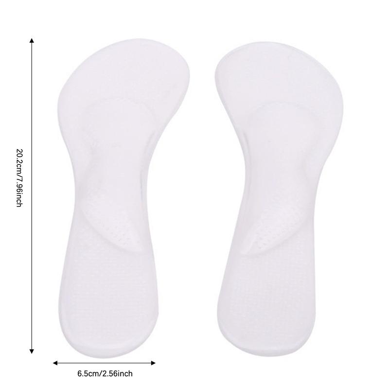 1 Pair of Silicone Insoles High Heels Foot Cushion Support Shoes Pads Transparent Shoes Pads For Ladies And Man Hot Sale