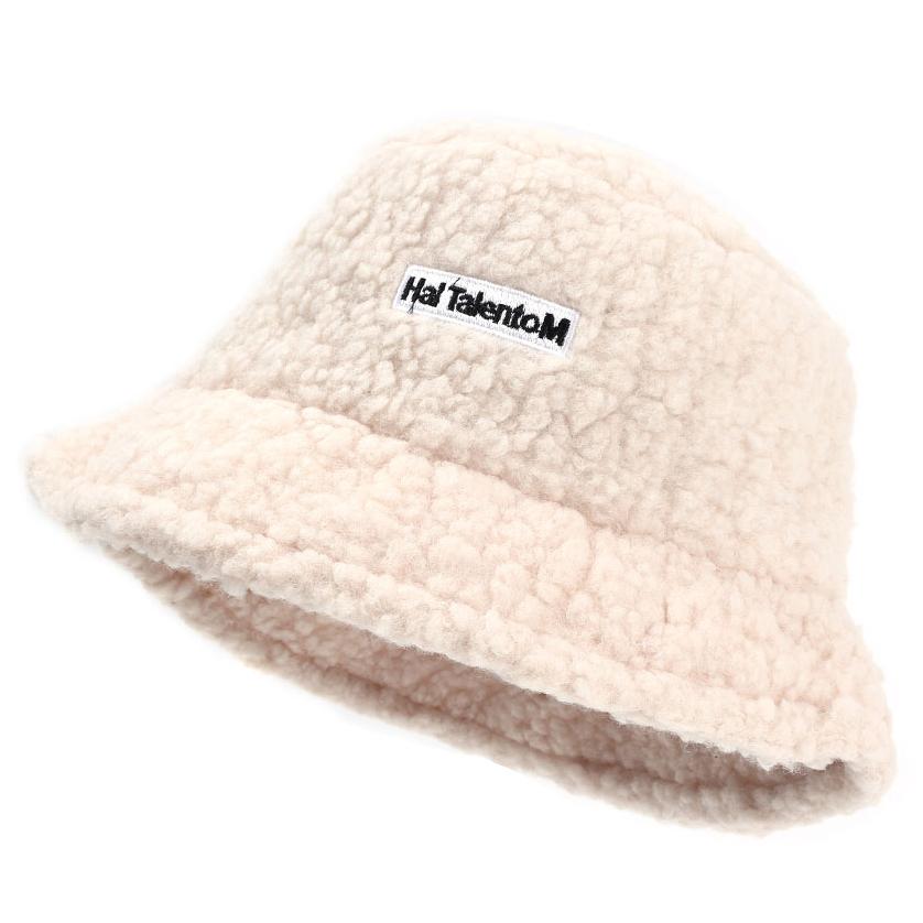 Women Lamb Bucket Hat Autumn Winter Thicken Plush Wool Warm Flat Top Fisherman Hats Outdoor Windproof Panama Bowl Beanie Caps