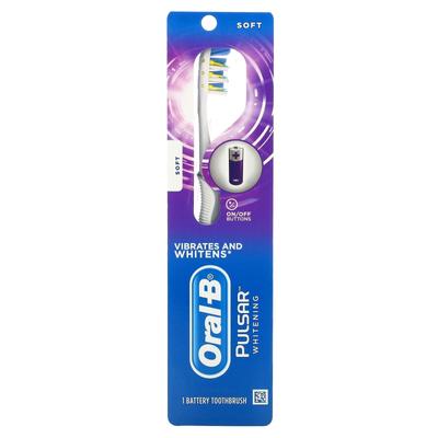 Oral-B, Pulsar balināšana, elektriskā zobu birste, mīksta, 1 zobu birste