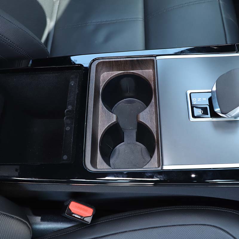 Bil Mittkonsol Vattenmuggshållare Ram Trim Klistermärken För Land Rover Range Rover VELAR Evoque 2024 2025 Interiörtillbehör