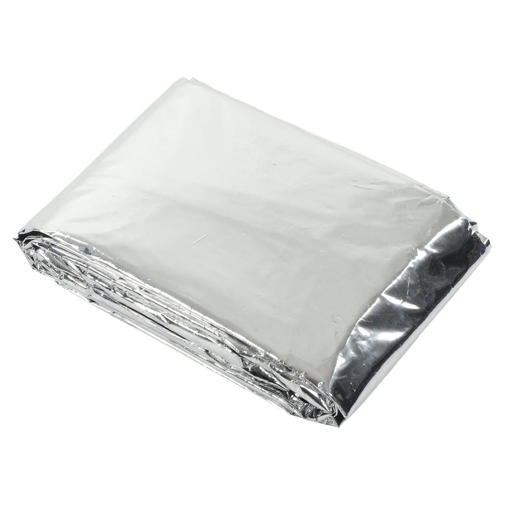 Emergency Ponchos Waterproof Windproof CPP Aluminum Film 0.012mm Thick Silver Reflective Emergency Blankets for Travel