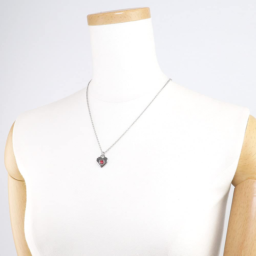 Marc Jacobs Jewelry Pendant and Earring Set J341MT1PF21 Necklace for Women (603 SILVER/SIAM) [Used]