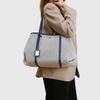 Spleiß-Tragetasche mit großem Fassungsvermögen, lässige vielseitige Canvas-Handtasche, einfache Umhängetasche für den Weg zur Arbeit