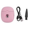 (Hell-Pink) Elektrische Nagelschere 2 Geschwindigkeiten Automatischer Trimmer LED-Licht für Zuhause Weiß