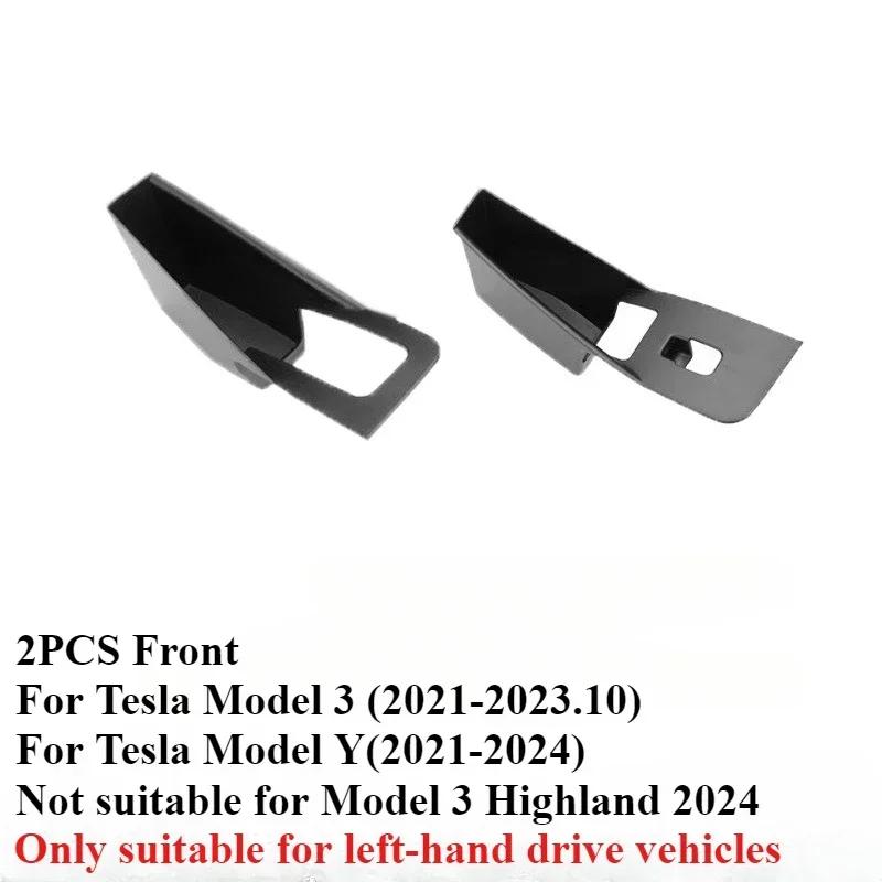 Side Door Box For Tesla Model 3/Y/3+ Highland 2024 Armrest Tray Organizer ABS Front Rear Door Handle Organizer Trays Accessory