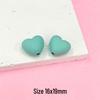 Perles Macaron Cœur - Cœur Pêche en Caoutchouc Tactile pour Collier, Bracelet et Accessoires de Cheveux DIY (E18)