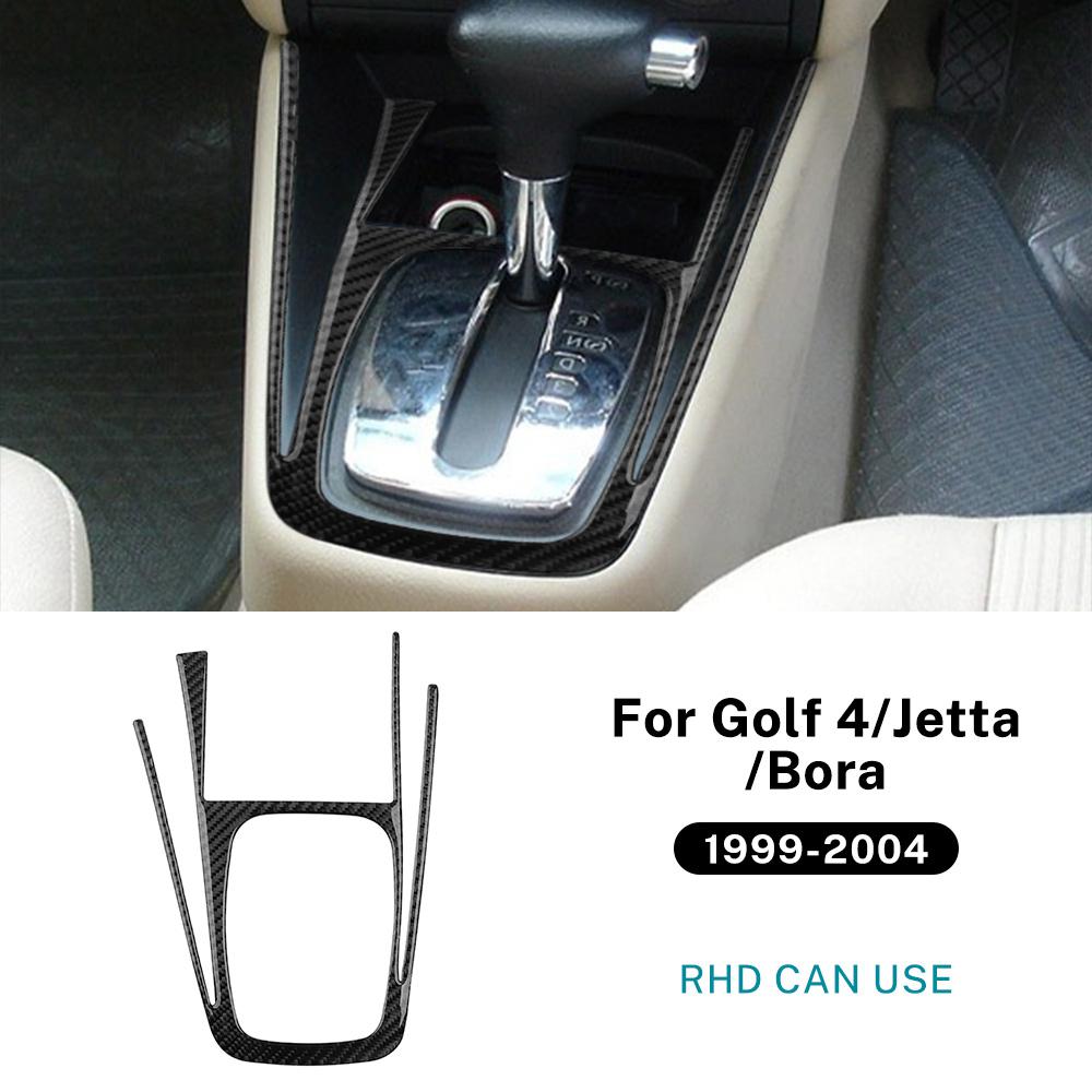 For Volkswagen VW Golf 4 Jetta Bora MK4 R32 GTI 1999-2004 Soft Carbon Fiber Sticker LHD RHD Car Automatic Gear Shift Panel Trim