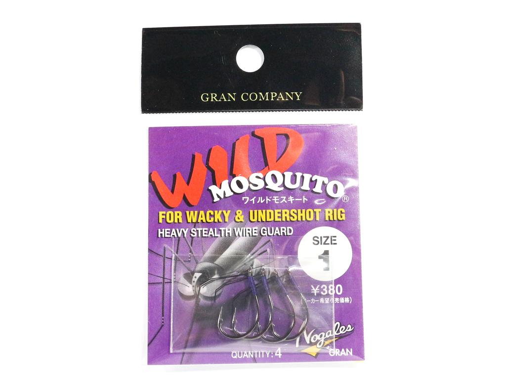 Varivas Wild Mosquito Wacky Worm Hook Heavy Guard Size 1 (8158)