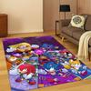 Klassischer S-Sonic Spiel Cartoon Igel Teppich für Schlafzimmer Wohnzimmer Sofa Heimdekoration, Kinderteppich rutschfeste Bodenmatte Geschenk