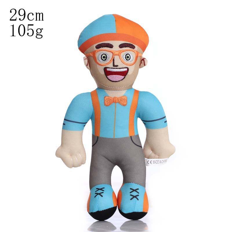 11 Inch Blippi Plush Toys Cartoon Soft Enlightenment Prop Suffed Doll Kids Gifts