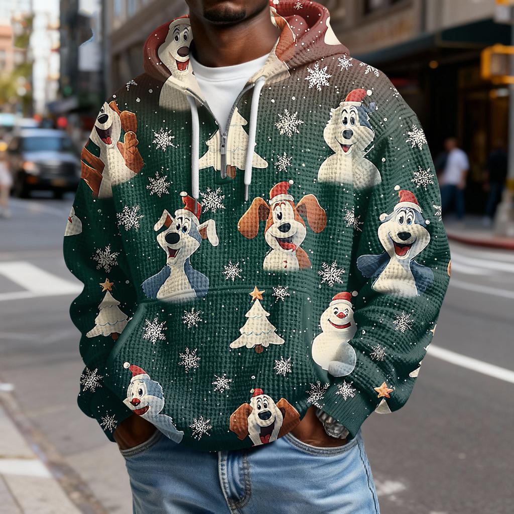 Pánská ležérní jednobarevná mikina s kapucí na zip s dlouhým rukávem, každodenní ležérní tričko s dlouhým rukávem na zip