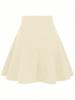 2026 Summer New Fashion Women's Solid Color Basic Skirt Casual Dailywear Regular-fit Woven Knee-length Skirts