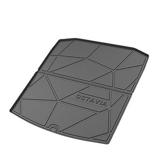 Skoda Octavia/Octavia PRO/Rapid TPE Trunk Mat - Waterproof & Wear-Resistant, One-Piece Mold.