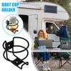 Boat Bottle Holder Metal Boat Bottle Organizer Rack Non-Slip Easy To Install Cup Storage Rack For Marine Trailer Truck Car RV