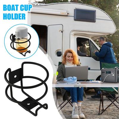 Suporte de Garrafa para Barco Rack Organizador de Garrafas de Metal para Barco Antiderrapante Fácil de Instalar Rack de Armazenamento de Copos para Trailer Marítimo Caminhão Carro RV