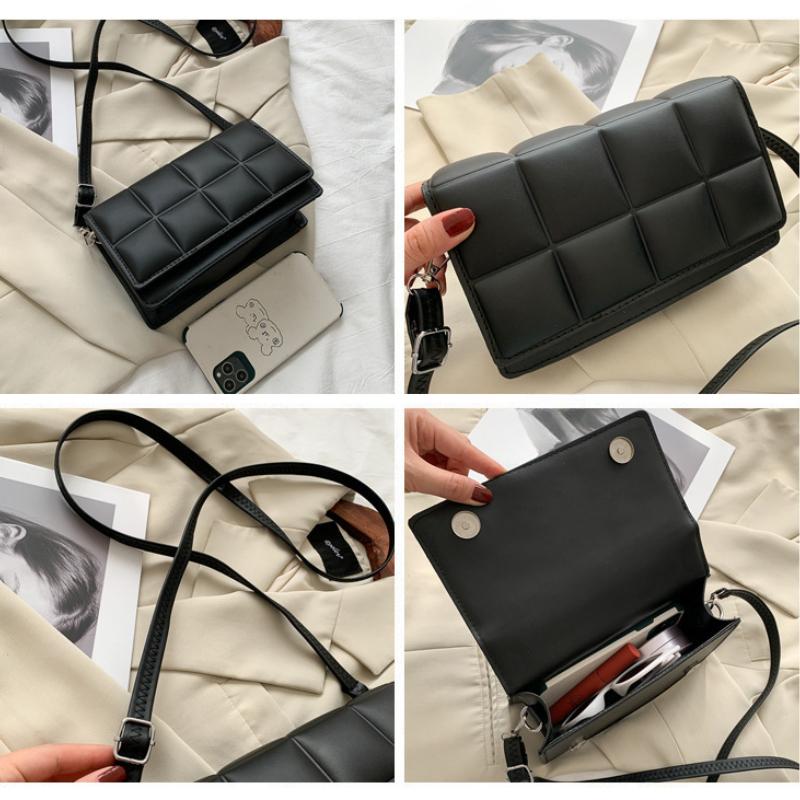 Women Fashion Trend Classic Handle Handbag Women Shoulder Bag Small PU Leather Women Crossbody Bag