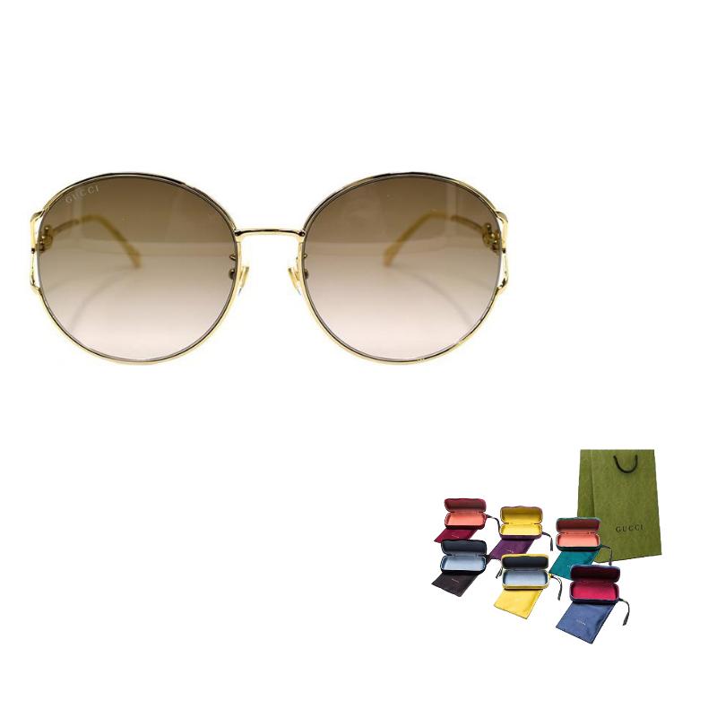 GUCCI Herringbone Series Classic Horsebit-Style Holiday Travel Sunglasses Women's